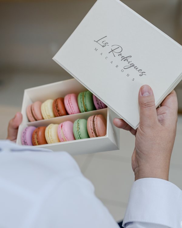 Caixa de macarons personalizados